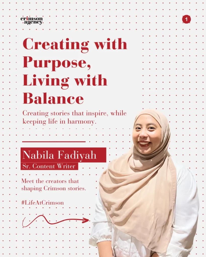 Creating with Purpose, Living with Balance, creating stories that inspire, while keeping life in Harmony. A Nabilah #LifeAtCrimson story.
