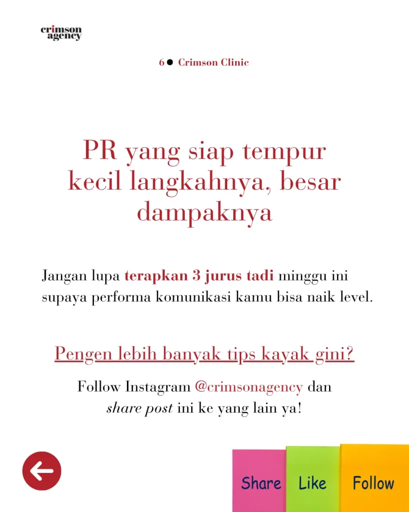 Follow untuk lebih banyak dapat insight PR seperti ini