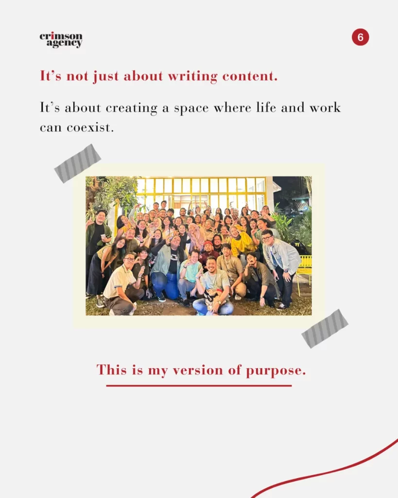 It's about balancing work and life